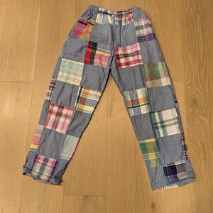 Patchwork Plaid Pants